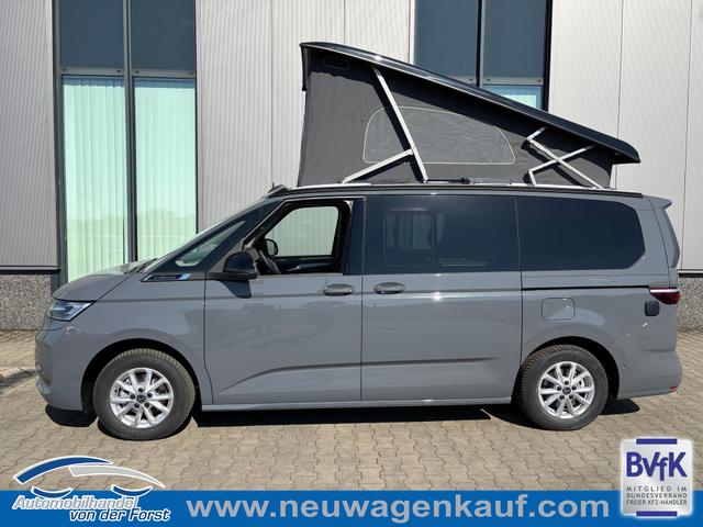 Volkswagen T7 California LAGERFAHRZEUGE - "Ocean" LIEFERUNG KOSTENLOS & PREISGARANTIE* 2.0 TDI 150PS DSG, 16" Alu, ELEKTRISCHES Aufstelldach, Privacy-Glas, Climatronic, KÜCHE, Standheizung + FB, Sitzheizung, Park Assist, Parksensoren v/h, Kamera, IQ Light LED-MATRIX, Markise, Side Assist, ACC, Ganzjahresreifen, Radio 10" + App-Connect