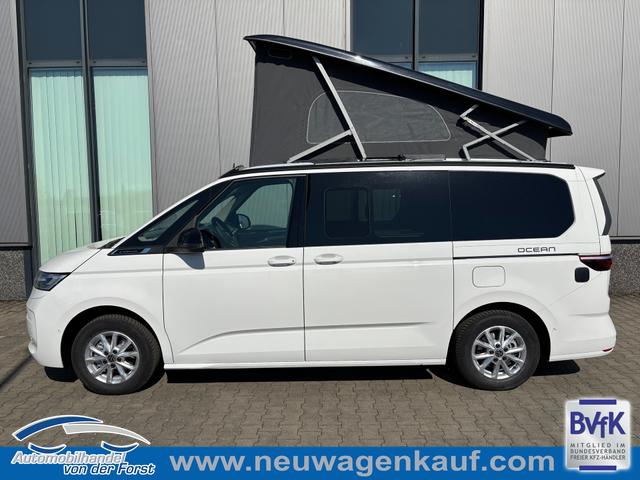 Volkswagen T7 California LAGERFAHRZEUGE - "Ocean" LIEFERUNG KOSTENLOS & PREISGARANTIE* 2.0 TDI 150PS DSG, 16" Alu, ELEKTRISCHES Aufstelldach, Privacy-Glas, Climatronic, KÜCHE, Standheizung + FB, Sitzheizung, Park Assist, Parksensoren v/h, Kamera, IQ Light LED-MATRIX, Markise, Side Assist, ACC, Ganzjahresreifen, Radio 10" + App-Connect