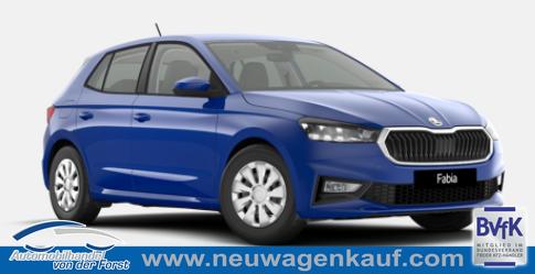 Skoda Fabia - "Drive 130" (2) LIEFERUNG KOSTENLOS & PREISGARANTIE* 1.0 80PS, 5 Jahre Garantie, Energy-Blau, Klimaanlage, Parksensoren hinten, Infotainment 8", Virtual Cockpit, LED-Scheinwerfer, Nebelscheinwerfer, Wireless SmartLink (Navi-Funktion über Smartphone), Armlehne vorn, Fußmatten