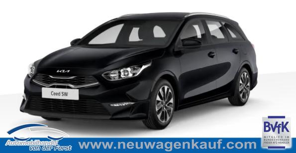 Kia Ceed Sportswagon (Kombi) - "Spin" LIEFERUNG KOSTENLOS! 1.5 T-GDI 140PS 6-Gang, Schwarz-Metallic, 16" Alufelgen, Klimaanlage, Winter-Paket, Navigationssystem 10,25", Parksensoren hinten, Rückfahrkamera, Tempomat, Dachreling, Beheiztes Lederlenkrad, ZV mit Fernbedienung, Reserve-Notrad