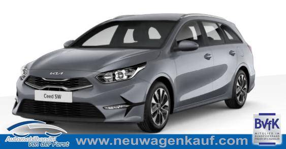 Kia Ceed Sportswagon (Kombi) - "Spin" LIEFERUNG KOSTENLOS! 1.5 T-GDI 140PS 6-Gang, Lunar-Silver-Metallic, 16" Alufelgen, Klimaanlage, Winter-Paket, Navigationssystem 10,25", Parksensoren hinten, Rückfahrkamera, Tempomat, Dachreling, Beheiztes Lederlenkrad, ZV mit Fernbedienung, Reserve-Notrad