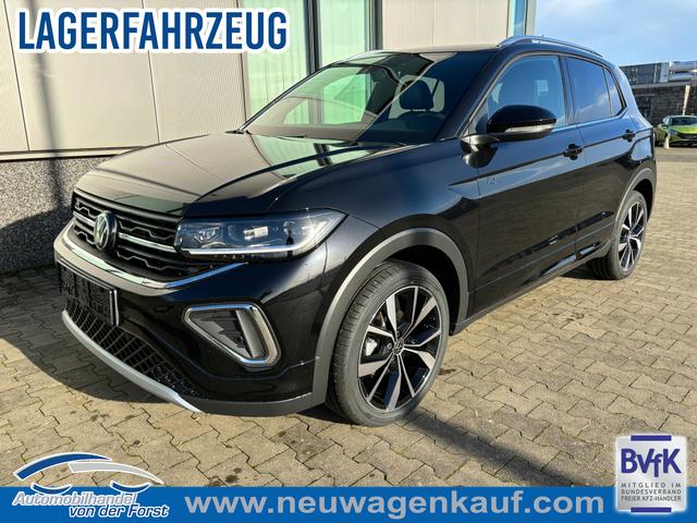 Volkswagen T-Cross - "R-Line LIMITED" LIEFERUNG KOSTENLOS & PREISGARANTIE* 1.0 TSI 115PS DSG, Schwarz-Metallic, 5 JAHRE GARANTIE, ANH&Auml;NGERKUPPLUNG, Sitzheizung, Climatronic, 18" Alu, MATRIX-LED-Scheinwerfer, Tempomat ACC, Parksensoren vo/hi, R&uuml;ckfahrkamera, Keyless, Privacy-Glas, Radio "Ready2Discover", Wireless App-Connect