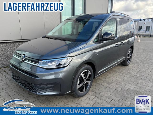 Volkswagen Caddy - "Style" LIEFERUNG KOSTENLOS! 1.5 TSI 115PS DSG/AUTOMATIK, Grau-Metallic, 17" Alu/Ganzjahresreifen, Winterpaket, ACC-Tempomat, Toter-Winkel, ParkAssist, Parksensoren vo/hi, Rückfahrkamera, Radio Ready2Discover 10" + Wireless AppConnect, Climatronic, Abgedunkelte Scheiben, M-Lederlenk