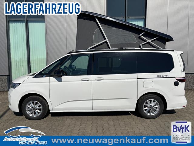 Volkswagen T7 California LAGERFAHRZEUGE - "Ocean" LIEFERUNG KOSTENLOS & PREISGARANTIE* 2.0 TDI 150PS DSG, 16" Alu, ELEKTRISCHES Aufstelldach, Privacy-Glas, Climatronic, KÜCHE, Standheizung + FB, Sitzheizung, Park Assist, Parksensoren v/h, Kamera, IQ Light LED-MATRIX, Markise, Side Assist, ACC, Ganzjahresreifen, Radio 10" + App-Connect