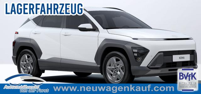 Hyundai KONA - "Smart" LIEFERUNG KOSTENLOS! 1.6 T-GDI 170PS 7DCT (AUTOMATIK) 4x2, 5J. Garantie, 17" Alu, NAVI 12,3", Winterpaket, 2-Zonen-Climatronic, Parksensoren vorn/hinten, Rückfahrkamera, BI-LED-Scheinwerfer, Smart Key, Alarm, ACC Tempomat, Lederlenkrad