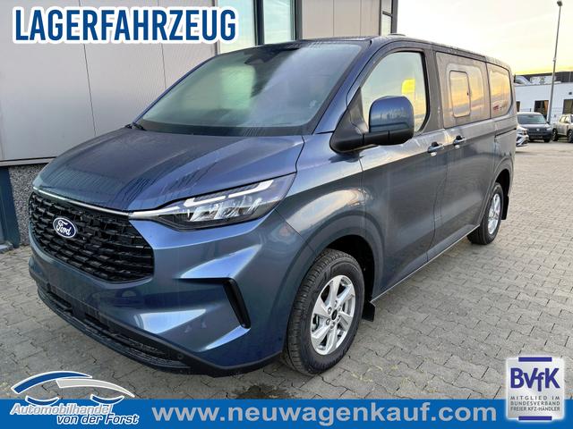 Ford Tourneo Custom (NEUES MODELL) - "Trend" LIEFERUNG KOSTENLOS! 2.0 TDCi 136PS L1H1, 5 Jahre Garantie, 8 Plätze, AHK, 2 Schiebetüren, Privacy, Metallic, 16" Alu + Allwetter, PDC vo/hi, Kamera, LED-Scheinwerfer, Keyless, Beheizte Frontscheibe, Radio 13", AndroidAuto/Apple CarPlay, Tempomat, 3-Zonen-Klimaautomatik