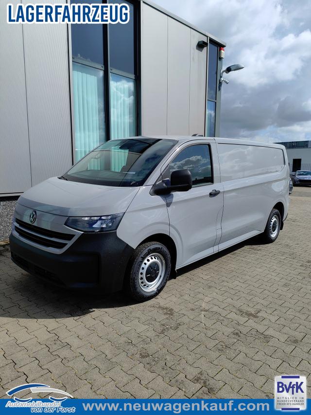 Volkswagen T7 Kastenwagen - T7 Transporter Kastenwagen LIEFERUNG KOSTENLOS & PREISGARANTIE* 2.0 TDI 170PS AUTOMATIK LANG, Grau, HECKFLÜGELTÜREN, 2-Zonen-Klimautomatik, M-Lederlenkrad, Anhängerkupplung, Parksensoren vorn/hinten, Rückfahrkamera, Frontscheibe beheizbar, Ganzjahresreifen, Sitzpaket 46 (inkl. Sitzheizung), Reserverad, 70l Tank