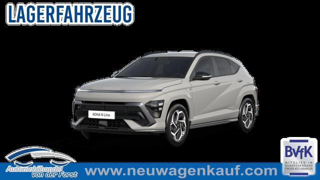 Hyundai KONA - "N Line" LIEFERUNG KOSTENLOS! 1.6 T-GDI 170PS 7DCT (AUTOMATIK) 4x2, TECHNOLOGIE-PAKET, 5J. Garantie, 18" Alu, NAVI 12,3", Winterpaket, 2-Zonen-Climatronic, Parksensoren vorn/hinten, Rückfahrkamera, BI-LED-Scheinwerfer, Smart Key, Alarm, ACC Tempomat, Lederlenkrad