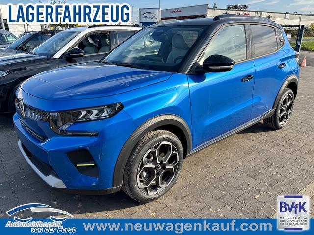 Citroën C3 - NEUES MODELL "MAX" Turbo 100PS, Blau-Metallic, Winterpaket, 17" Alufelgen, Parksensoren hinten, Rückfahrkamera, Klimautomatik, Privacy-Glas, Dachreling, Navigation, Head-up-Display, Außenspiegel elektr. einstell-/beheiz-/anklappbar, ZV mit Fernbedienung