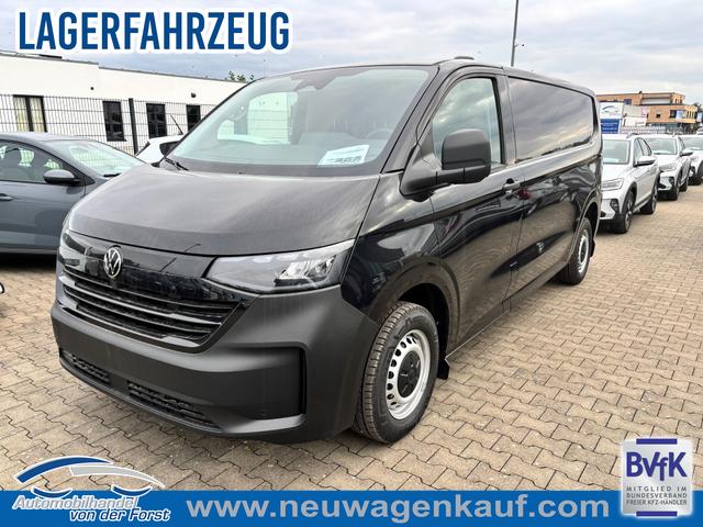 Volkswagen T7 Kastenwagen - T7 Transporter Kastenwagen LIEFERUNG KOSTENLOS & PREISGARANTIE* 2.0 TDI 170PS AUTOMATIK LANG, Schwarz, HECKFLÜGELTÜREN, 2-Zonen-Klimautomatik, M-Lederlenkrad, Anhängerkupplung, Parksensoren vorn/hinten, Rückfahrkamera, Frontscheibe beheizbar, Ganzjahresreifen, Sitzpaket 46 (inkl. Sitzheizung), Reserverad, 70l Tank