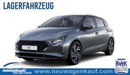 Hyundai i20 - "Comfort" 1.2i 79PS, AURORA-GRAU METALLIC, 16" ALUFELGEN, 5 Jahre Garantie, NAVIGATION 10,25", Klima, Parksensoren hinten, Rückfahrkamera, Alarm, Lederlenkrad, Tempomat, Armlehne vorne, Reserverad, 4x elektr. Fensterheber, Fernlicht-Assistent