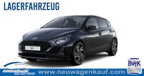 Hyundai i20 - "Family" 1.2i 79PS, SCHWARZ-METALLIC, 16" ALUFELGEN, 5 Jahre Garantie, WINTER-PAKET, KLIMAAUTOMATIK, Abgedunkelte Scheiben, NAVIGATION 10,25", Parksensoren hinten, Rückfahrkamera, Alarm, Lederlenkrad, Tempomat, Armlehne vorne, Reserverad