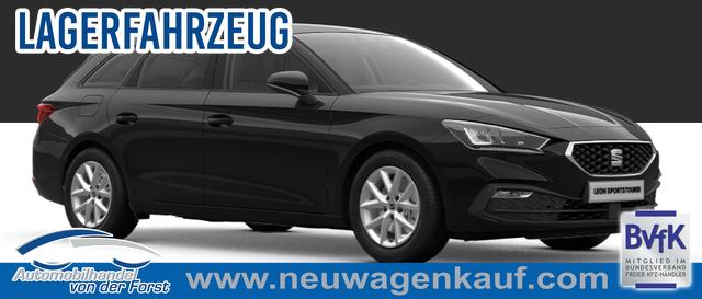 Seat Leon Sportstourer - "Style" LIEFERUNG KOSTENLOS & PREISGARANTIE! 1.5 TSI 115PS, SCHWARZ-METALLIC, 5 Jahre Garantie, 16" ALU, MATRIX-LED, Privacy-Glas, Winter-Paket, 3-Zonen-Climatronic, ParkAssist, Parksensoren v/h, R&uuml;ckfahrkamera, Radio 10,4" + Full-Link, Tempomat, M-Lederlenkrad, variabler Ladeboden