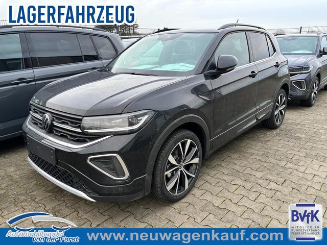 Volkswagen T-Cross - "R-Line LIMITED" LIEFERUNG KOSTENLOS & PREISGARANTIE* 1.0 TSI 115PS DSG, 5 JAHRE GARANTIE, CLIMATRONIC, SITZHEIZUNG, Schwarz-Metallic, 18" Alu, MATRIX-LED, Adaptiver Tempomat ACC, Parksensoren, R&uuml;ckfahrkamera, Keyless, Abgedunkelte Scheiben, Radio "Ready2Discover" + App-Connect, M-Lederlenkrad, Side Assist
