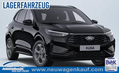 Ford Kuga - "ST-Line" LIEFERUNG KOSTENLOS! 2.5 Duratec Hybrid FHEV 180PS CVT (AUTOMATIK), 5J Garantie, Schwarz-Met, LED-MATRIX-LICHT, WINTER-PAKET, ADAPTIVER TEMPOMAT, 18" Alu, Navigation 13", Parksensoren vorne/hinten, 360&deg;-KAMERA, Climatronic, Privacy-Glas, Key-Free, NOTRAD, Frontscheibe beheiz