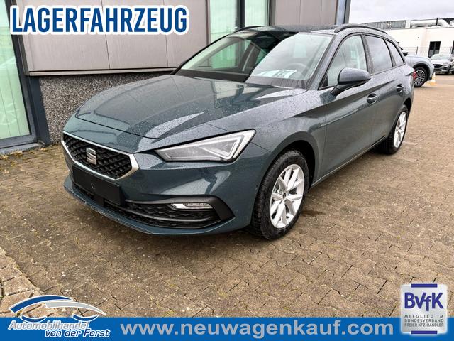Seat Leon Sportstourer - "Style" LIEFERUNG KOSTENLOS & PREISGARANTIE! 1.5 TSI 115PS, Fjord-Blau, 5 Jahre Garantie, 16" ALU, MATRIX-LED, Privacy-Glas, Winter-Paket, 3-Zonen-Climatronic, ParkAssist, Parksensoren v/h, R&uuml;ckfahrkamera, Radio 10,4" + Full-Link, Tempomat, M-Lederlenkrad, variabler Ladeboden