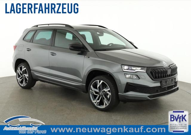 Skoda Karoq - Sportline Karoq 1.5 TSI DSG Sportline, Pano, AHK, Navi, CANTON, Matrix, AreaView, Side, FS-beheizbar, 19-Zoll