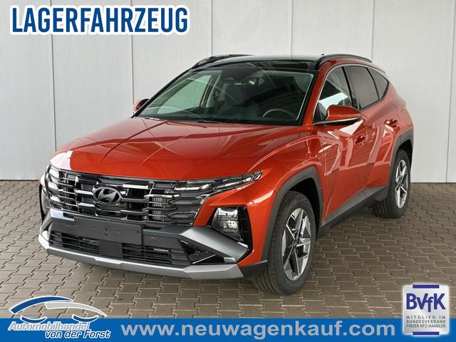 Hyundai TUCSON - Tucson E-Motion 1.6 T-GDI 2WD 48V DCT / Panoramadach / ACC / Sitz + Lenkradheizung / LED / Navi / PDC V&H + Kamera / Alu 18"