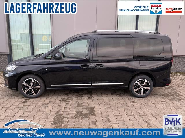Volkswagen Caddy Maxi - "Style" LIEFERUNG KOSTENLOS! MAXI 7-SITZER 1.5 TSI 115PS DSG/AUTOMATIK, SCHWARZ-MET., 17" Alu/Ganzjahresreifen, Winterpaket, ACC-Tempomat, Toter-Winkel, ParkAssist, Parksensoren vo/hi, R&uuml;ckfahrkamera, Radio Ready2Discover 10" + Wireless AppConnect, Climatronic, Abgedunkelte Scheiben