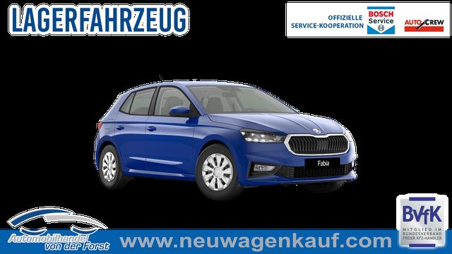 Skoda Fabia - "EXTRA" (2) LIEFERUNG KOSTENLOS & PREISGARANTIE* 1.0 80PS, 5 Jahre Garantie, Energy-Blau, Klimaanlage, Parksensoren hinten, Infotainment 8", Virtual Cockpit, LED-Scheinwerfer, Nebelscheinwerfer, Wireless SmartLink (Navi-Funktion &uuml;ber Smartphone), Armlehne vorn, Fu&szlig;matten
