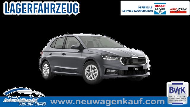 Skoda Fabia - "EXTRA PLUS" (2) LIEFERUNG KOSTENLOS & PREISGARANTIE* 1.0 TSI 116PS, 5 Jahre Garantie, GRAPHIT-GRAU METALLIC, CLIMATRONIC, BEHEIZTE FRONTSCHEIBE, SITZHEIZUNG, M-Lederlenkrad BEHEIZT, 15" ALU, Parksensoren hinten, R&uuml;ckfahrkamera, Infotainment 8", Virtual Cockpit, Tempomat, NSW, Wireless SmartLink
