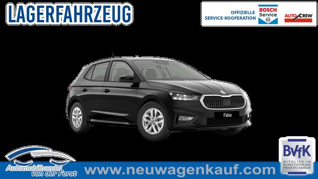 Skoda Fabia - "EXTRA PLUS" (2) LIEFERUNG KOSTENLOS & PREISGARANTIE* 1.0 TSI 116PS, 5 Jahre Garantie, BLACK-MAGIC METALLIC, CLIMATRONIC, BEHEIZTE FRONTSCHEIBE, SITZHEIZUNG, M-Lederlenkrad BEHEIZT, 15" ALU, Parksensoren hinten, R&uuml;ckfahrkamera, Infotainment 8", Virtual Cockpit, Tempomat, NSW, Wireless SmartLink