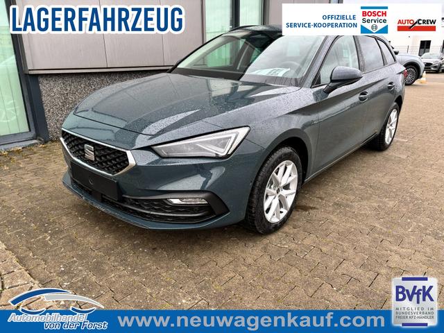 Seat Leon Sportstourer - "Style" LIEFERUNG KOSTENLOS & PREISGARANTIE! 1.5 TSI 115PS, Fjord-Blau, 5 Jahre Garantie, 16" ALU, MATRIX-LED, Privacy-Glas, Winter-Paket, 3-Zonen-Climatronic, ParkAssist, Parksensoren v/h, R&uuml;ckfahrkamera, Radio 10,4" + Full-Link, Tempomat, M-Lederlenkrad, variabler Ladeboden
