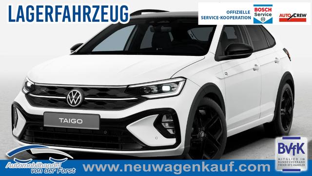 Volkswagen Taigo - "R-Line LIMITED" LIEFERUNG KOSTENLOS & PREISGARANTIE* 1.0 TSI 115PS DSG/AUTOMATIK, PURE-WHITE/DACH SCHWARZ, DESIGN-PACK BLACK, CLIMATRONIC, SITZHEIZUNG, 18" Alu, LED-MATRIX IQ LIGHT, Keyless, Sicht-Paket, R&uuml;ckfahrkamera, Parksensoren vo/hi, Abgedunkelte Scheiben, Radio Ready2Discover/App-Connect, Sportsitze