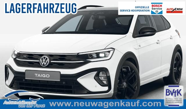 Volkswagen Taigo - "R-Line LIMITED" LIEFERUNG KOSTENLOS & PREISGARANTIE* 1.0 TSI 115PS DSG, 5JAHRE GARANTIE, 18" Alu, CLIMATRONIC, SITZHEIZUNG, PURE-WHITE/DACH SCHWARZ, LED-MATRIX-Scheinwerfer IQ LIGHT, Keyless, Sicht-Paket, R&uuml;ckfahrkamera, Parksensoren vo/hi, Abgedunkelte Scheiben, Radio Ready2Discover/App-Connect, Sportsitz