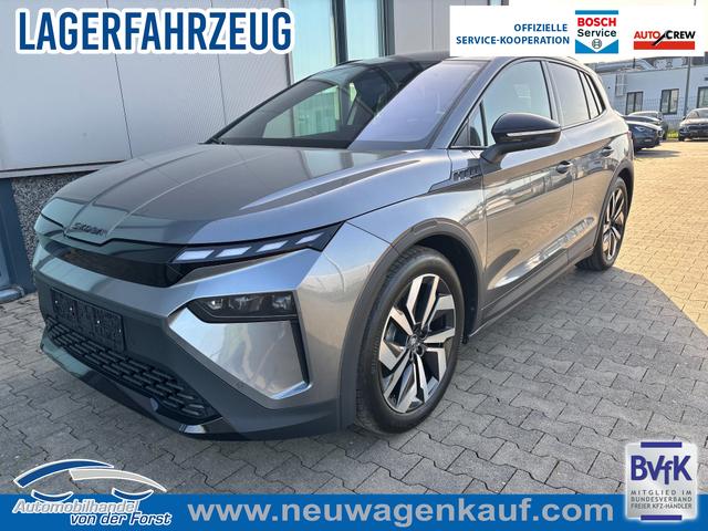 Skoda Elroq - "Sportline 60" KOSTENLOSE LIEFERUNG! SPORTLINE 60 204PS, GRAPHITE-GRAU METALLIC, ELEKTR. HECKKLAPPE, MATRIX-LED, BEH. FRONTSCHEIBE, SITZHEIZUNG V/H, 3Z-CLIMATRONIC, KESSY+ALARM, 20" ALU, SEITENAIRBAGS HINTEN, PARKSENSOREN V/H, R&Uuml;CKFAHRKAMERA, NAVIGATION, SUNSET, TRAVEL ASSIST