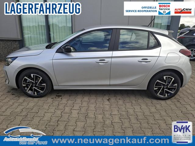 Opel Corsa - (ca. 37% Preisvorteil) 1.2 Turbo 100PS "EDITION", Silber-Metallic, 16" Alufelgen, Sitzheizung, Lederlenkrad beheizt, Parksensoren hinten, Klimaanlage, Radio AndroidAuto/Apple CarPlay, Tempomat, ZV mit Fernbedienung