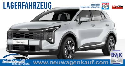 Kia Sportage - "Silver" 1.6 T-GDI 150PS AUTOMATIK, WOLF-GREY METALLIC, 2-Zonen-Klimaautomatik, Navigation 12,3", Parksensoren vorn/hinten, R&uuml;ckfahrkamera, 17" Alufelgen, Winterpaket/Sitzheizung vorne, Beheiztes Lederlenkrad, ACC Tempomat, Alarm, Dachreling Chrom