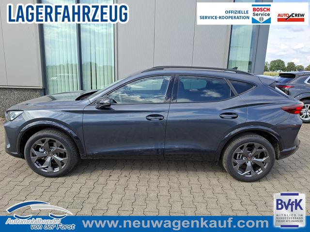 Cupra Formentor - Sonderaktion "Basis" 1.5 eTSI 150PS DSG (AUTOMATIK), ANH&Auml;NGERKUPPLUNG, KESSY, ALARM, R&Uuml;CKFAHRKAMERA, ELEKTR. HECKKLAPPE, 18" Alu, Sitzheizung, M-Lederlenkrad beheizt, 3-Zonen-Climatronic, Parksensoren vorne/hinten, ACC-Tempomat, Digitales Cockpit 10", Radio 12,9"+Full-Link