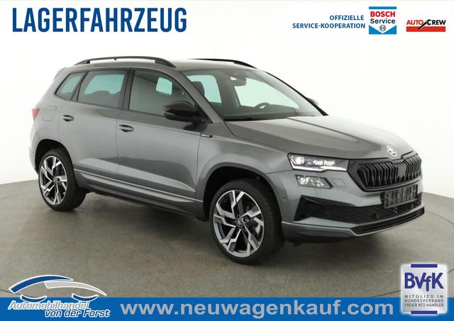 Skoda Karoq - Sportline Karoq 1.5 TSI DSG Sportline, Pano, AHK, Navi, CANTON, Matrix, AreaView, Side, FS-beheizbar, 19-Zoll