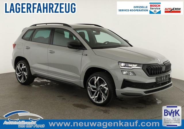 Skoda Karoq - Sportline Karoq 1.5 TSI DSG Sportline, Pano, AHK, Navi, CANTON, Matrix, AreaView, Side, FS-beheizbar, 19-Zoll