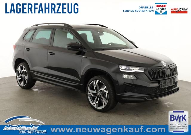 Skoda Karoq - Sportline Karoq 1.5 TSI DSG Sportline, Pano, AHK, Navi, Matrix, AreaView, Side, FS-beheizbar, Winter, 19-Zoll