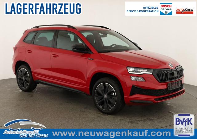 Skoda Karoq - Sportline Karoq 1.5 TSI DSG Sportline, AHK, Navi, CANTON, Matrix, AreaView, Side, FS-beheizbar, 5-J. Garantie