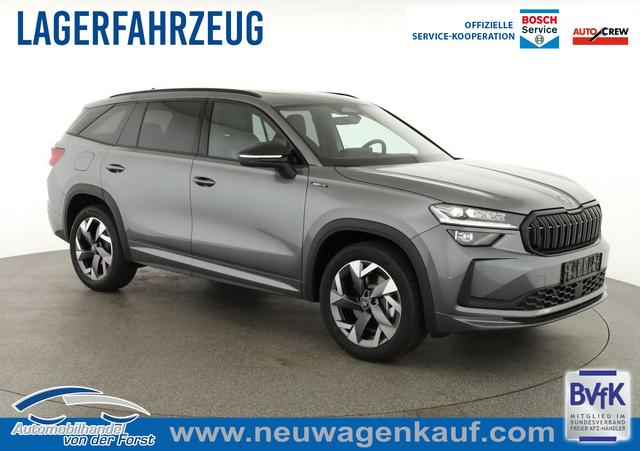 Skoda Kodiaq - 2.0 TDI 142 kW 4x4 Sportline Kodiaq 2.0 TDI DSG 4x4 Sportline, Pano, AHK, Navi, Matrix, el. Klappe, Side, Winter, 19-Zoll