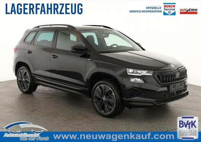 Skoda Karoq - Sportline 1.5 TSI DSG Sportline, Pano, AHK, Navi, CANTON, Matrix, AreaView, Side, el. Klappe, FS-beheizbar, 5 J.-Garantie
