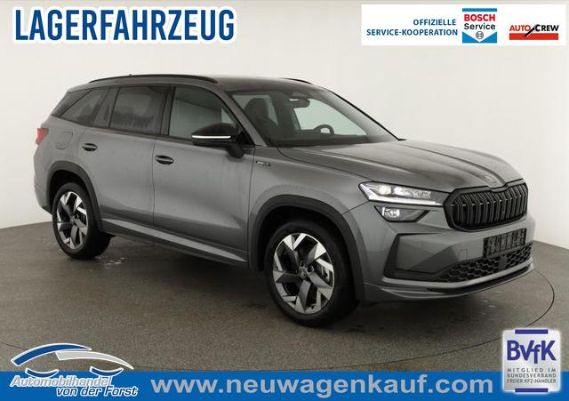 Skoda Kodiaq - 2.0 TDI 142 kW 4x4 Sportline 2.0 TDI DSG 4x4 Sportline, AHK, Navi, Matrix, el. Klappe, Side, 19-Zoll