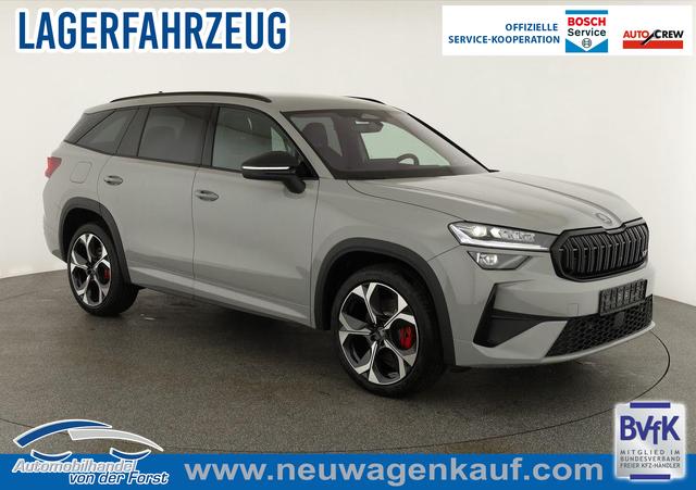 Skoda Kodiaq - 2.0 TSI 195 kW 4x4 RS 2.0 TSI DSG 4x4 RS, AHK, Navi, Matrix, Canton, Side, FS-beheizbar, el. Klappe, Kamera, 20-Zoll, 5 J.-Garantie