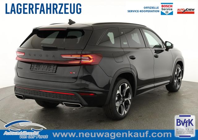 Skoda Kodiaq - 2.0 TSI 195 kW 4x4 RS 2.0 TSI DSG 4x4 RS, AHK, Navi, Matrix, Canton, Side, FS-beheizbar, el. Klappe, Kamera, 20-Zoll, 5 J.-Garantie