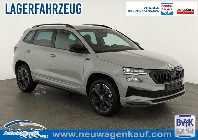 Skoda Karoq - Sportline 1.5 TSI DSG Sportline, AHK, Navi, CANTON, Matrix, AreaView, Side, Kamera, el. Klappe, FS-beheizbar, 5 J.-Garantie