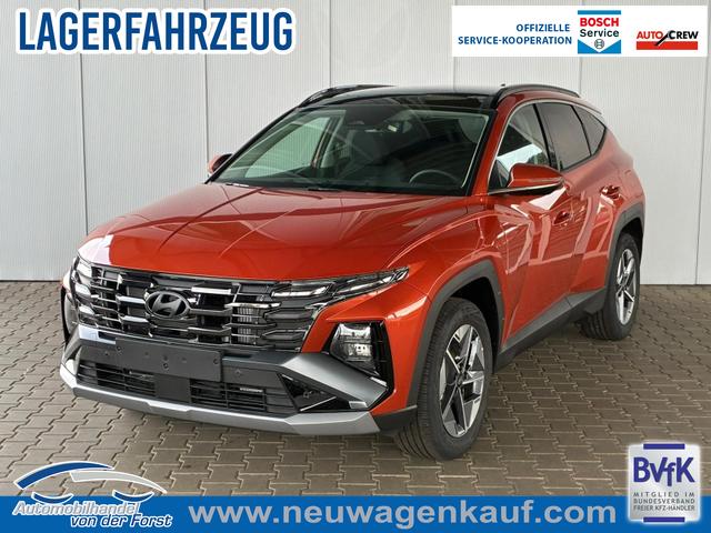 Hyundai TUCSON - Tucson E-Motion 1.6 T-GDI 2WD 48V DCT / Panoramadach / ACC / Sitz + Lenkradheizung / LED / Navi / PDC V&H + Kamera / Alu 18"