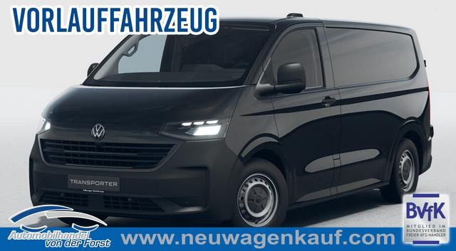 Volkswagen T7 Kastenwagen - T7 Transporter Kastenwagen LIEFERUNG KOSTENLOS & PREISGARANTIE* 2.0 TDI 150PS, Schwarz, HECKFLÜGELTÜREN, 2-Zonen-Klimautomatik, M-Lederlenkrad, Anhängerkupplung, Parksensoren vorn/hinten, Rückfahrkamera, Frontscheibe beheizbar, Ganzjahresreifen, Sitzpaket 46 (inkl. Sitzheizung), Reserverad, 70l Tank, Laderaumpaket