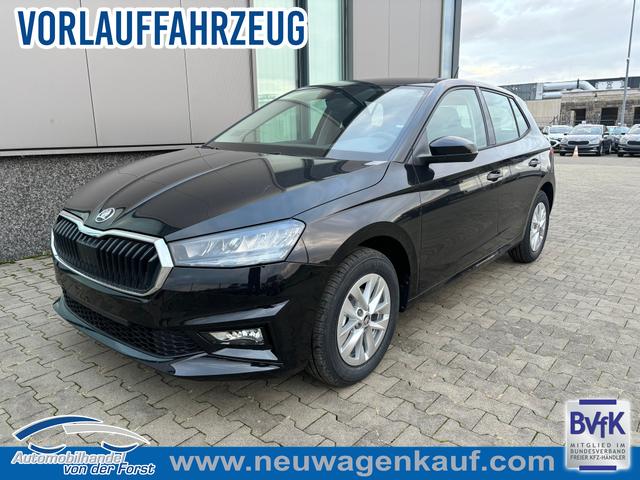 Skoda Fabia - "Sondermodell 130 Jahre" (1) LIEFERUNG KOSTENLOS! LIEFERUNG KOSTENLOS! 1.0 TSI 115PS DSG/AUTOMATIK, SCHWARZ-METALLIC, 15" ALU, LED-Scheinwerfer, M-Lederlenkrad, Nebelscheinwerfer, Parksensoren hinten, Rückfahrkamera, Sitzheizung, Tempomat, Klimaanlage, Infotainment 8"+Wireless SmartLink, Fußmatten, Mit