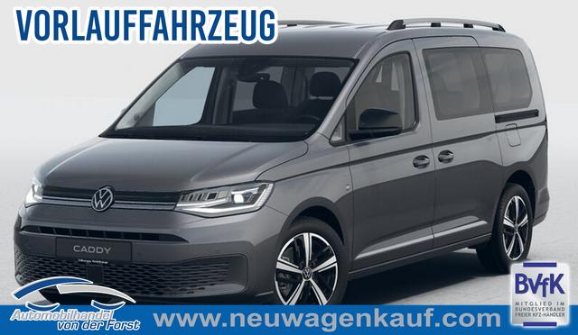 Volkswagen Caddy - "Style" LIEFERUNG KOSTENLOS! MAXI 7-SITZER 1.5 TSI 115PS DSG/AUTOMATIK, INDIUM-GRAU, 17" Alu/Ganzjahresreifen, Winterpaket, ACC-Tempomat, Toter-Winkel, ParkAssist, Parksensoren vo/hi, Rückfahrkamera, Radio Ready2Discover 10" + Wireless AppConnect, Climatronic, Abgedunkelte Scheiben