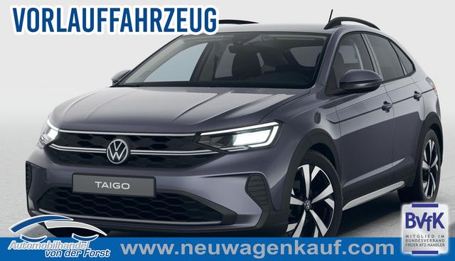 Volkswagen Taigo - "Life" 1.5 TSI 150PS DSG/AUTOMATIK, Rauch-Grau-Metallic, 17" Alu Aberdeen, MATRIX-LED, Sitzheizung, Climatronic, Parksensoren vorn/hinten, Rückfahrkamera, Radio Ready2Discover + Wireless App-Connect, Keyless Access, Licht-/Sicht, Privacy-Glas, M-Lederlenkrad
