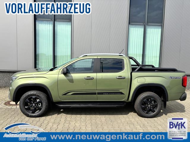 Volkswagen Amarok - "PanAmericana" LIEFERUNG KOSTENLOS! 3.0 TDI V6 241PS AUTOMATIK, 5J GARANTIE, DIVERSE Metallic, STANDHEIZUNG, AHK, HOHLRAUMKONSER., M-Lederlenkrad beheizt, ACC, 18" Alu, Lederpolster, Sitzheizung, Climatronic, IQ Light MATRIX, Privacy-Glas, Parksensoren vo/hi, Kamera, Navigation, Soundsystem