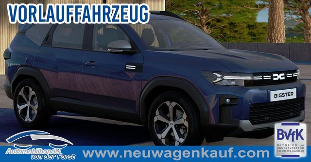 Dacia Bigster - "Journey" LIEFERUNG KOSTENLOS! 1.2 TCe 140 Mild-Hybrid 6-Gang, Blau-Metallic + Cold-Pack 2 + Parking-Paket + Reserverad, Klimaautomatik, Privacy-Glas, Navigation, 18" Alu, Keycard Handsfree, Elektrische Heckklappe, Rückfahrkamera, Tempomat